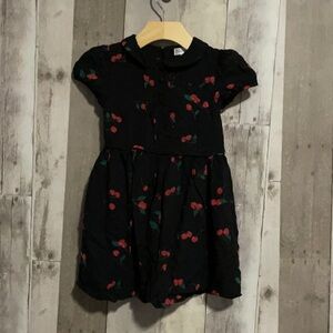 Infant Ralph Lauren Black Cherry Print Dress 24 months